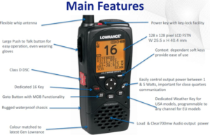 LOWRANCE Link-2 VHF Handheld Radio US/CAN